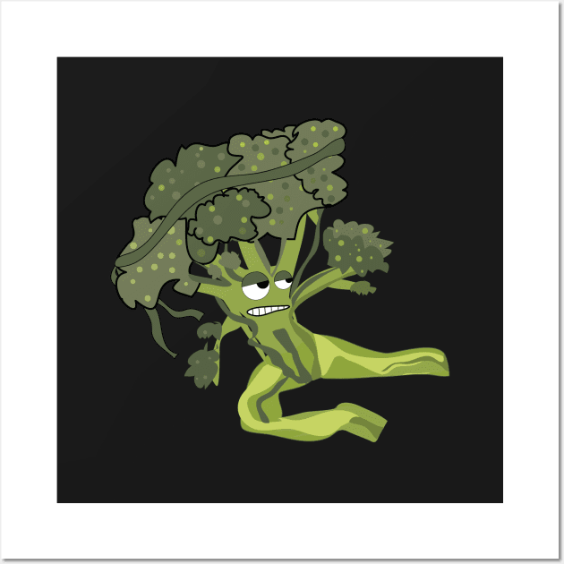 Kung-fu-Broccoli Wall Art by ACGraphics